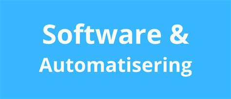 software automatisering