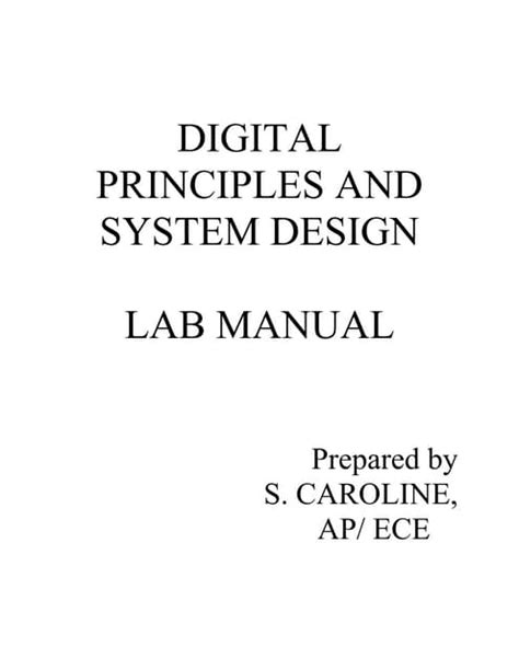 Software Design Lab Manual