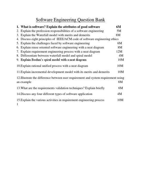 Software Engineering Question Bank Welcome To Dronacharya