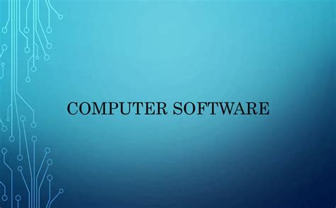 Software Introduction