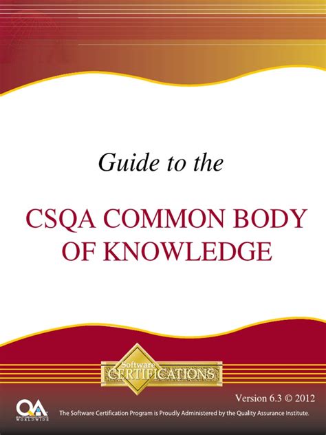 Software Quality Cbok