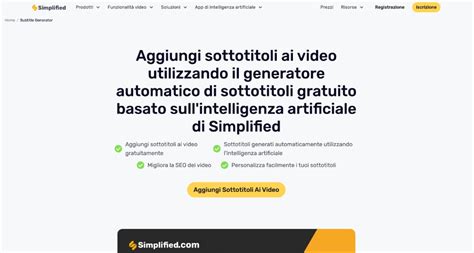 software sottotitoli automatici