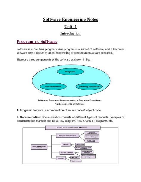 Read Online Software Engineering Mca Notes 