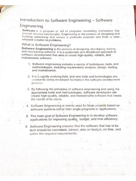 Read Software Engineering Notes Free Download Paypayore 