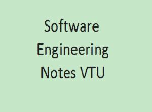 Download Software Engineering Vtu Notes 