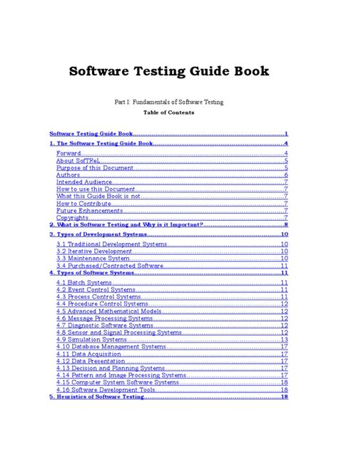 Full Download Software Testing Guide Book 