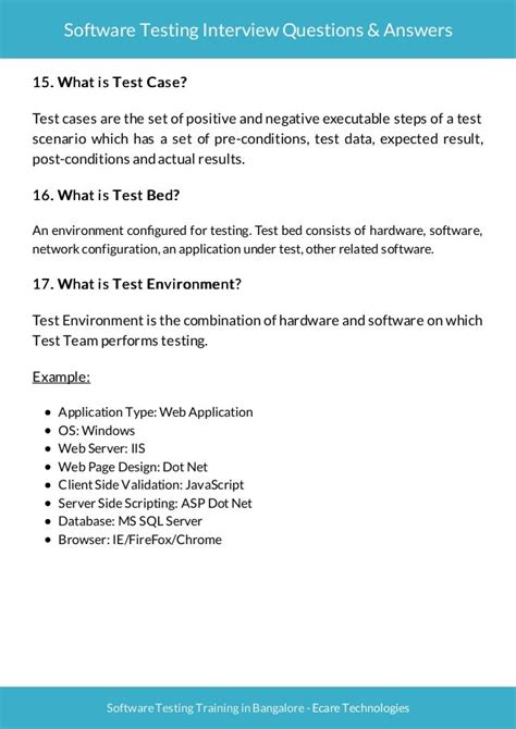 Download Software Testing Questions Answers 