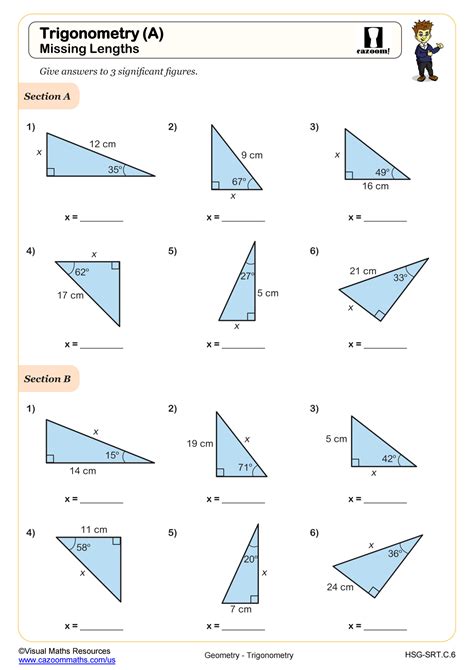 Sohcahtoa Worksheet