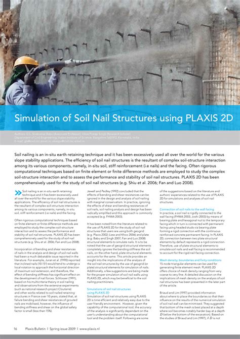 Soil Nail Wall Using Plaxis