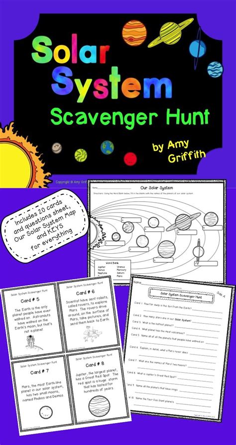 Solar System Fact Hunt Activity For 3rd 5th 3rd Grade Solar System Facts - 3rd Grade Solar System Facts