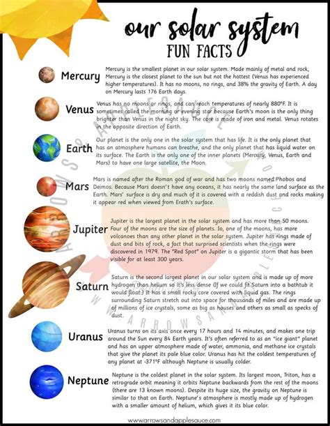 Solar System Facts Homework Help The Inner Planets Worksheet Answers Key - The Inner Planets Worksheet Answers Key