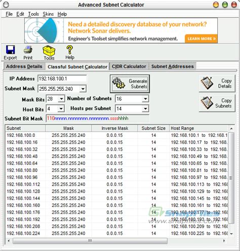 solarwinds subnet calculator free download - SourceForge