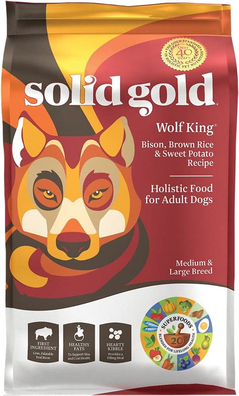 solid gold wolf king dog food