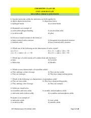 Solid State Chemistry Multiple Choice Questions