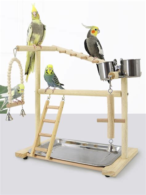 solid wood bird gyms for parrots,bird t stand for parrots,bird tree ...