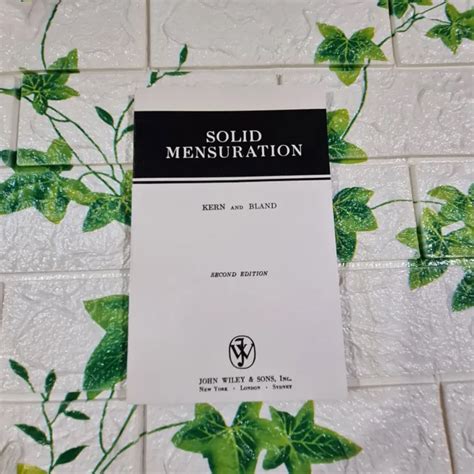 Read Online Solid Mensuration By Kern And Bland Second Edition Solutions 