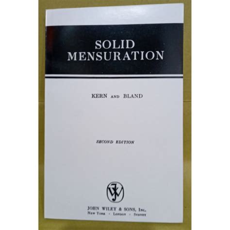 Full Download Solid Mensuration Reviewer By Kern And Bland Pdf 