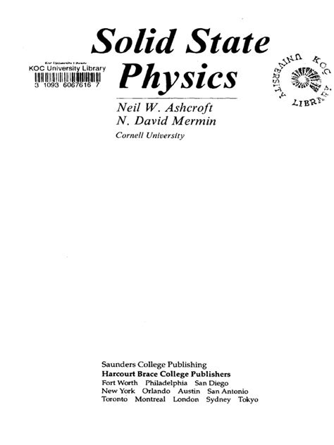 Read Online Solid State Physics Ashcroft Solution Manual Pdf 