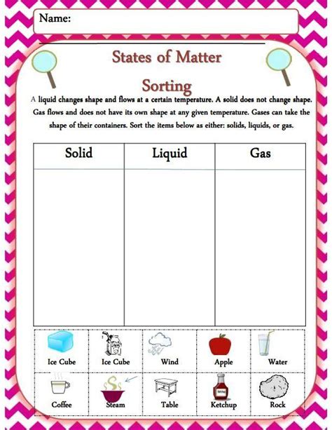Solids Liquids And Gases Worksheet   States Of Matter Worksheets Solid Liquid And Gas - Solids Liquids And Gases Worksheet