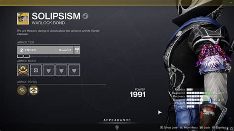 Solipsism God Roll
