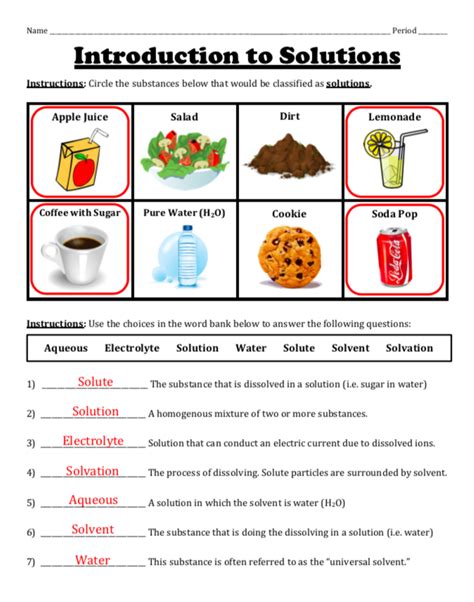 Solutes And Solvents Worksheet   Dissolving Learning About Solutes And Solvents Lesson Planet - Solutes And Solvents Worksheet