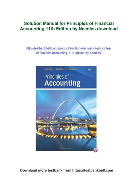 Solution Accounting Principles 11th Edition Free