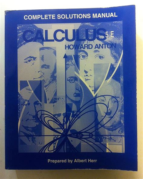 solution calculus howard anton 5th edition