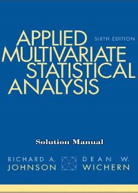 solution for applied multivariate statistical analysis