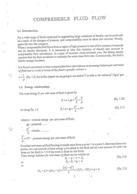 Solution For Compressible Fluid Flow By Saad