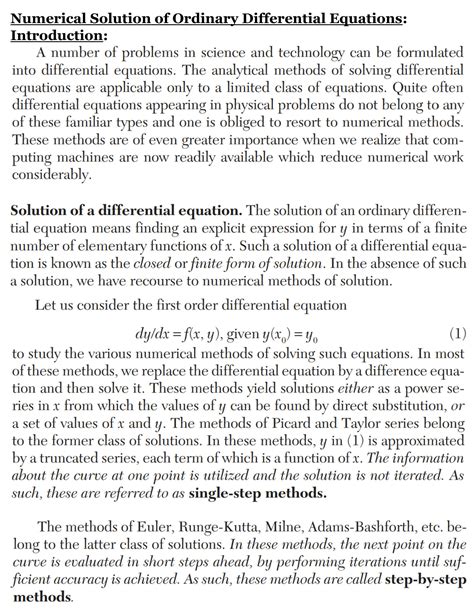 Solution For Numerical Examples In Physics