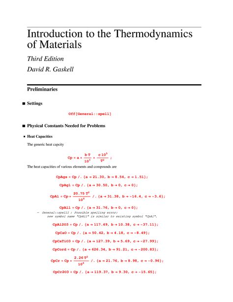 Solution For Thermodynamics In Materials Science Robert T Dehoff