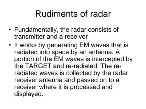 Solution Introduction To Radar Systems Skolnik