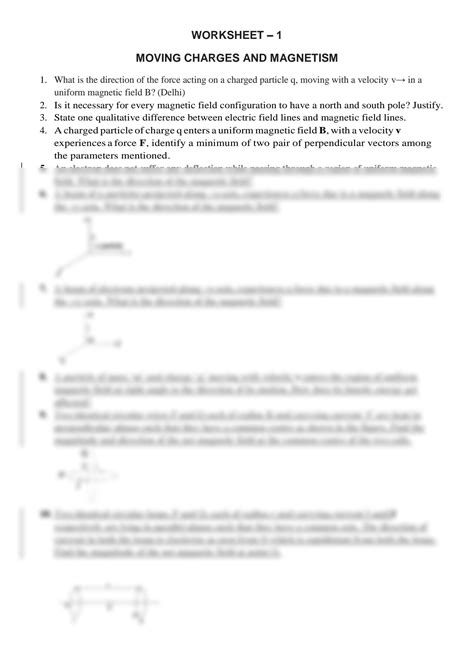 Solution Magnetism Worksheet Studypool Body Trek Worksheet Answers - Body Trek Worksheet Answers