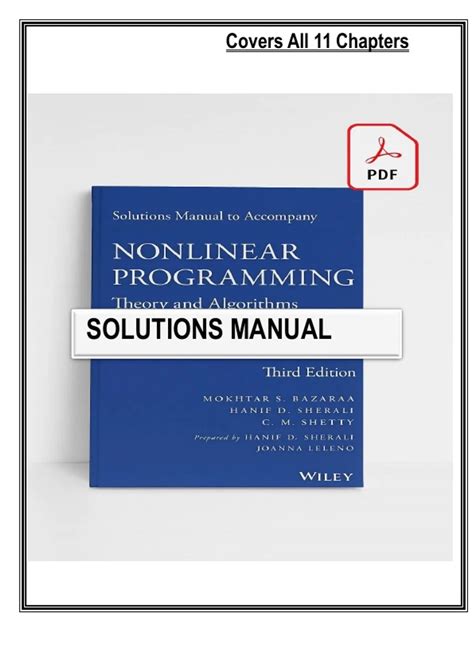Solution Manual Bazaraa
