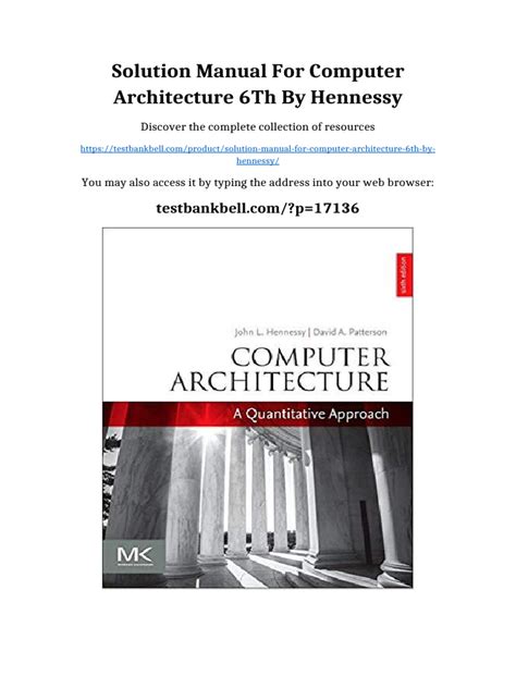 Solution Manual Computer Architecture And Design