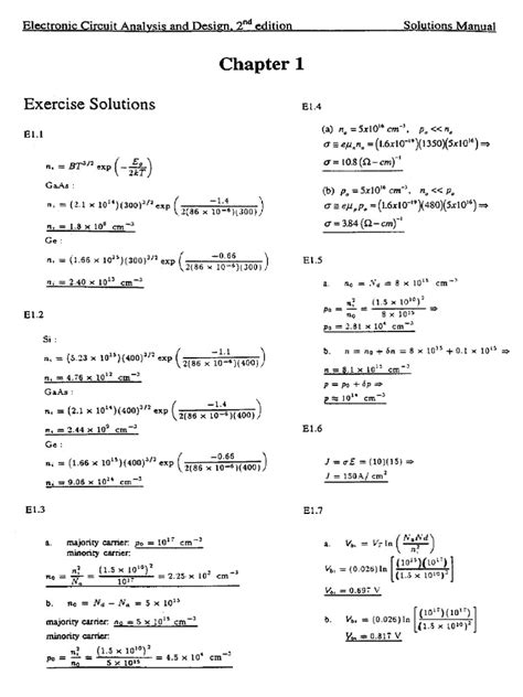 Solution Manual Electrical Circuit 2nd Edition Siskind