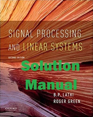 Solution Manual Lathi 2nd Edition