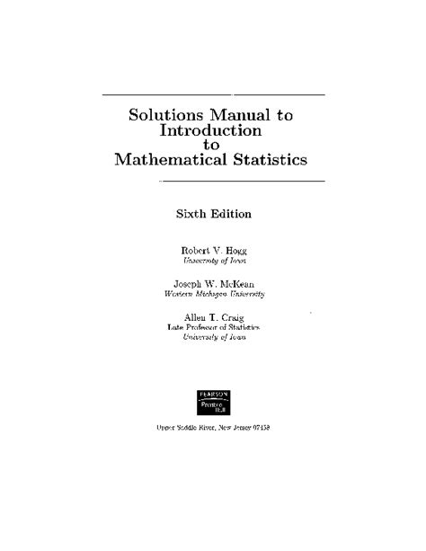 Solution Manual Mathematical Statistics With Applications Ramachandran