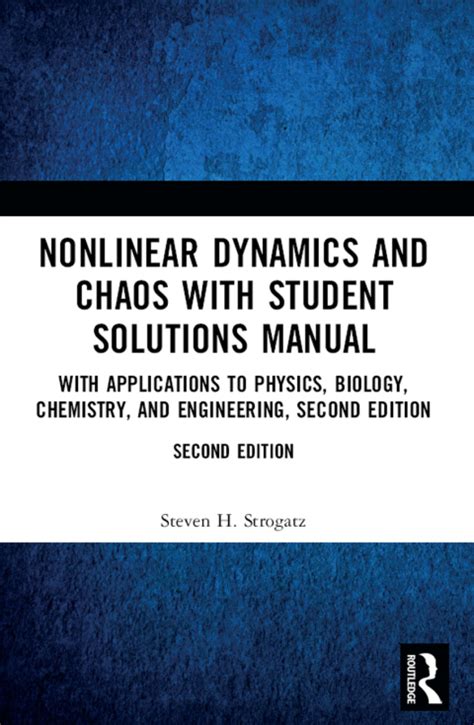 Solution Manual Nonlinear Dynamics Chaos Strogatz