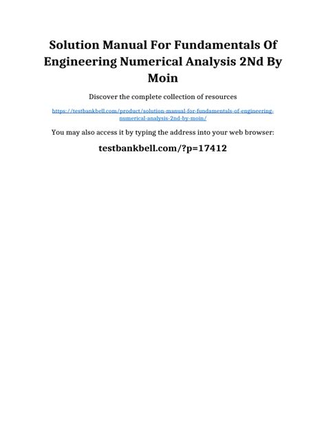Solution Manual Numerical Analysis David Kincaid Ward Cheney