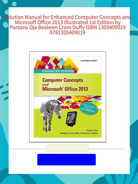 Solution Manual Of Computer Concepts 2013