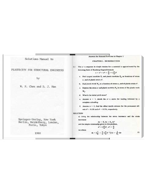 Solution Manual Plasticity Mendelson