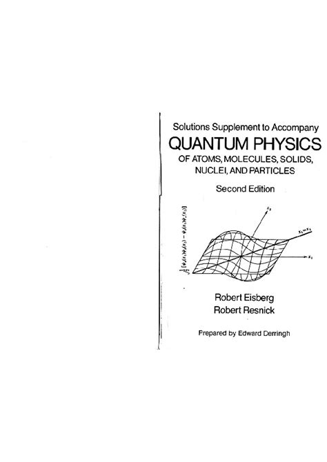 Solution Manual Quantum Physics Eisberg And Resnick