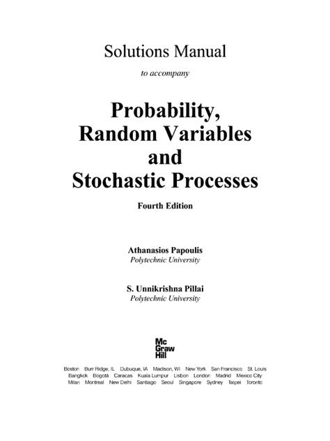 Solution Manual Stochastic Papoulis