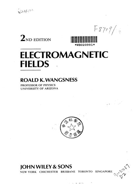 Solution Manual Wangsness