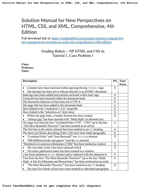 solution new perspectives html css