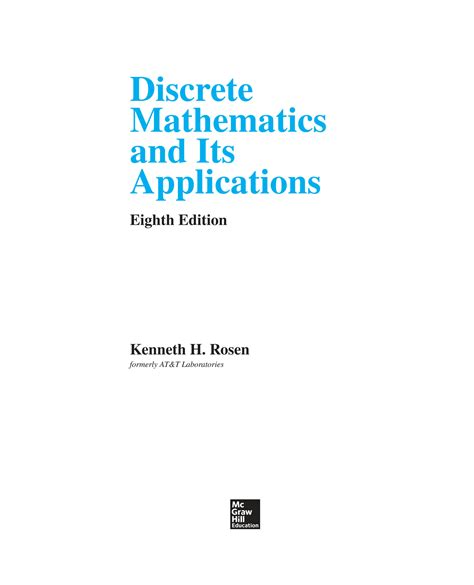 Solution Of Discrete Mathematics And Its