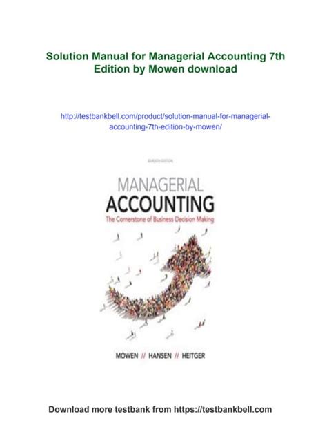 Solution Of Managerial Accounting By Garrison 13th Edition