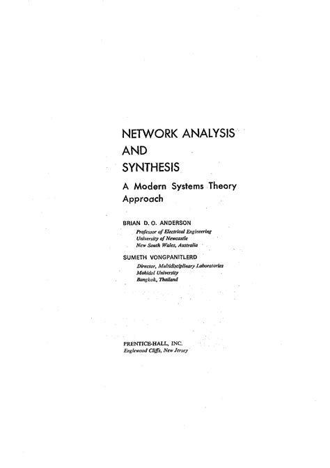 Solution Of Network Analysis By Van Valkenburg Chapter 5