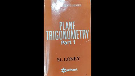 solution of sl loney plane trigonometry part 1